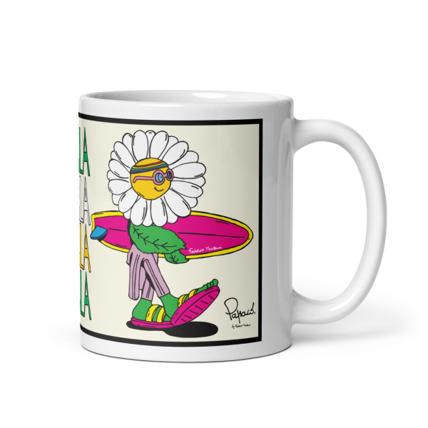 White porcelain mug - Daisy "Daisyfilla"