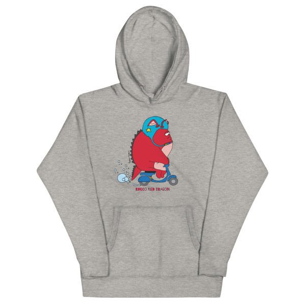Hoodie Unisex - "Rocco" Red Dragon