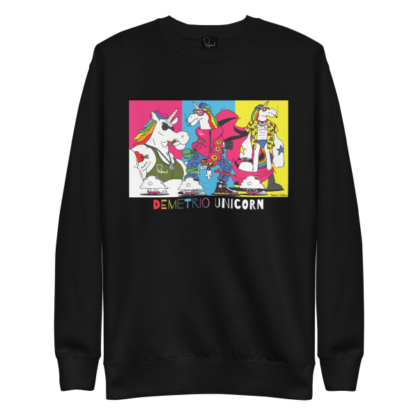 Sweatshirt Unisex - "Demetrio" Unicorn Colorful