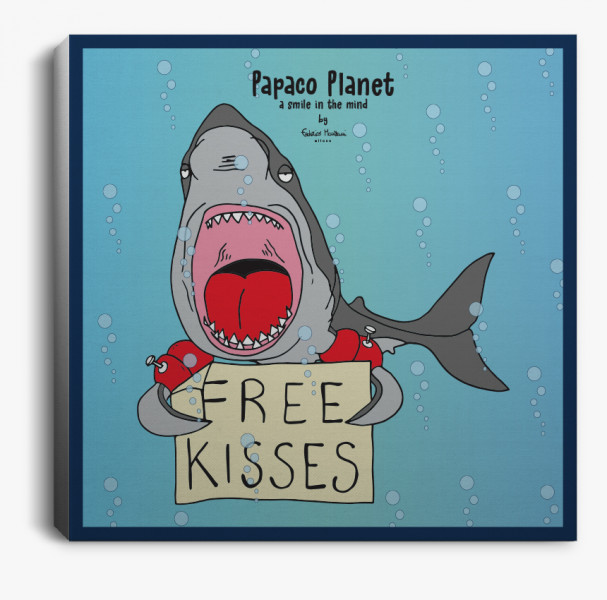 Canvas - Shark "Bobo" Free Kisses