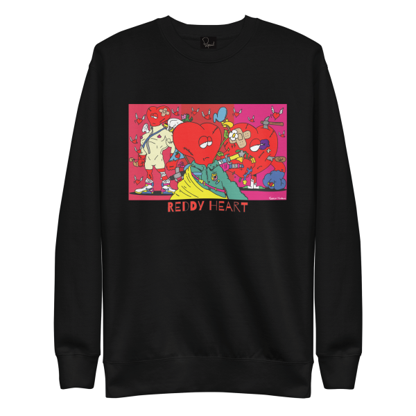 Sweatshirt Unisex - "Reddy" Heart Colorful