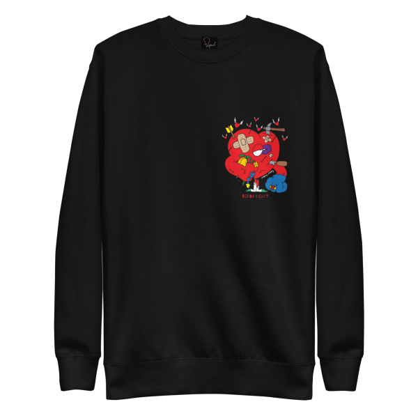 Sweatshirt Unisex - "Reddy" Heart Heart Print