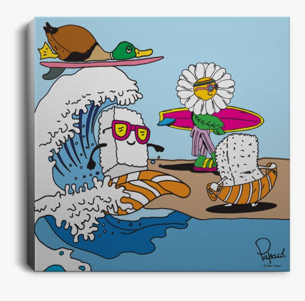 Canvas - Papaco Sushi Surfer
