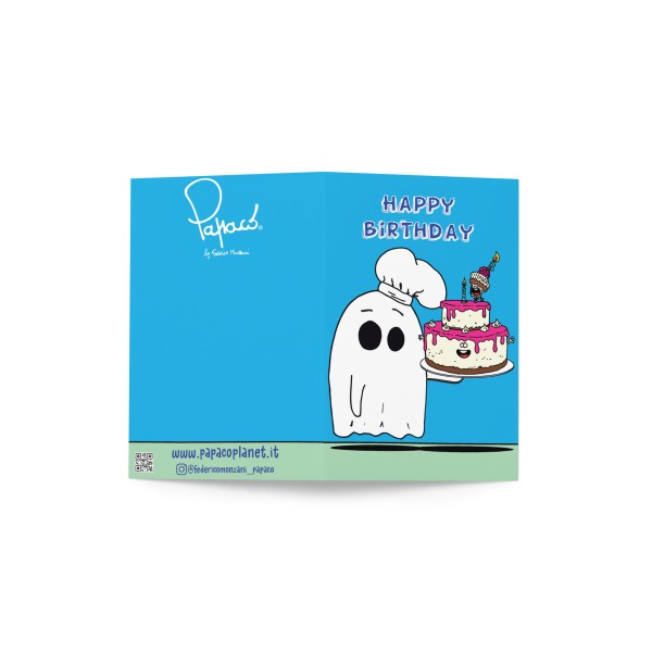 Greeting Card - "Whity" Ghost Happy Birthday
