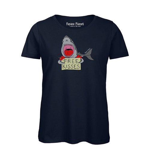 T Shirt Donna - Shark Bobo Free Kisses