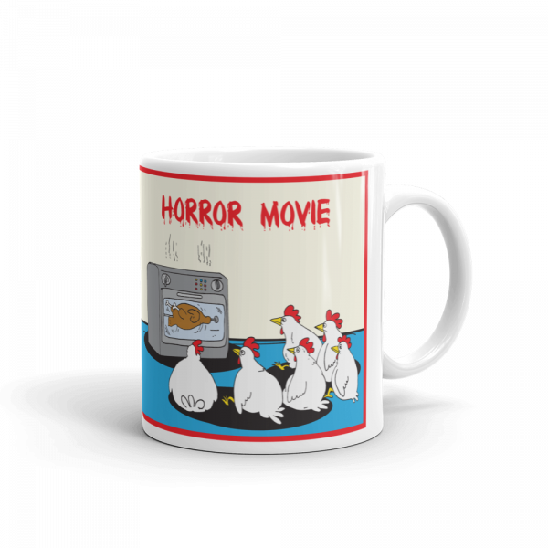 White porcelain mug - Horror Movie