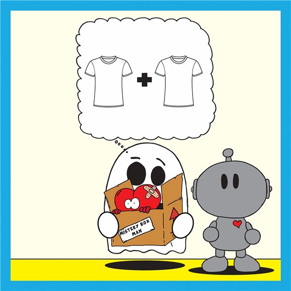 Mistery Box Man (maglietta + maglietta)
