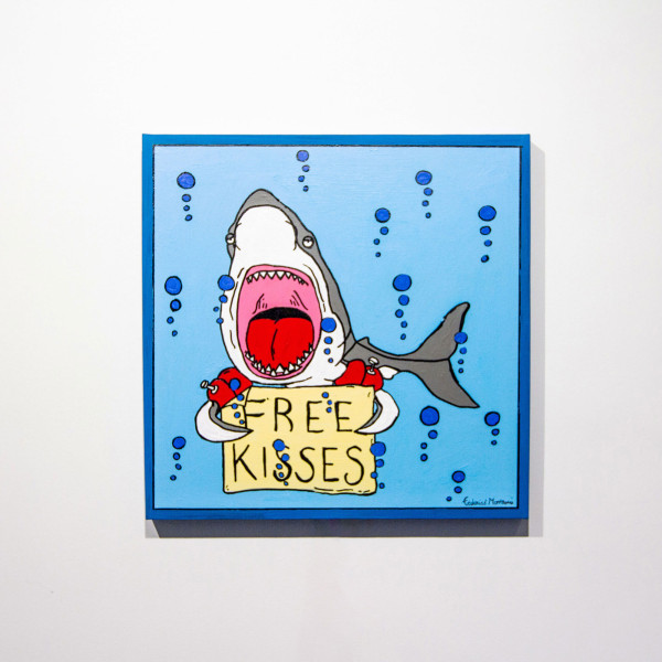 The "Bobo" Shark in "Free Kisses" - Hand painted picture