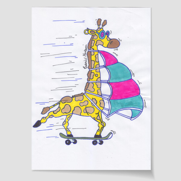 La Giraffa Peggy Long e lo Skatefonix